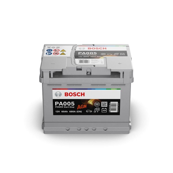 12/60Ah 680A BOSCH POWER AGM R+